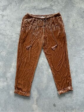 Mes Demoiselles Velvet Drawstring Pants